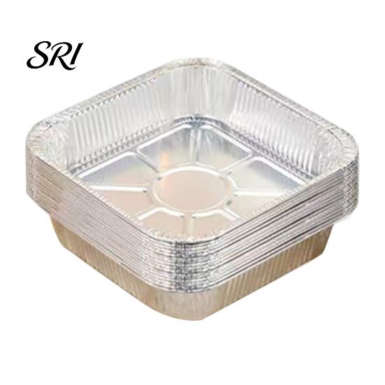 Disposable Baking Pans 10 Pcs Tin Foil Box Aluminum with Temperature Lock Insulation Insulated Cover for Cakes Pies Casseroles Oven Safe Easy