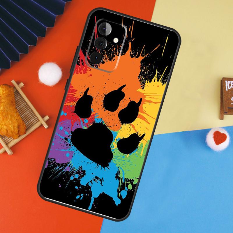 Cat Dog Paw Design Case For Samsung Galaxy A53 A33 A13 A54 A34 A14 A56 A36 A16 A06 A12 A32 A52 A35 A17 A15 A55