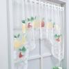 Lace Half Curtain, Lightweight Semi-Transparent Gauze Short Kitchen Window Curtain, Breathable Nordic Style Curtain for Bay Windows Cabinet Doors