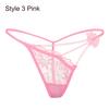 1PC Lady Erotic Lingerie Sexy Lace Flowers Panties Low Waist G-string Transparent T-back Briefs Women Charming Thongs Underwear