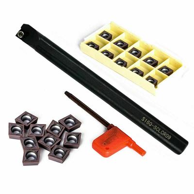 Lathe Holder Turning Tool 10Pc CCMT09T304 Insert 16mm