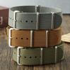 Solid Color NATO Nylon Watch Strap - One-Piece Woven, Available In 18/20/22mm