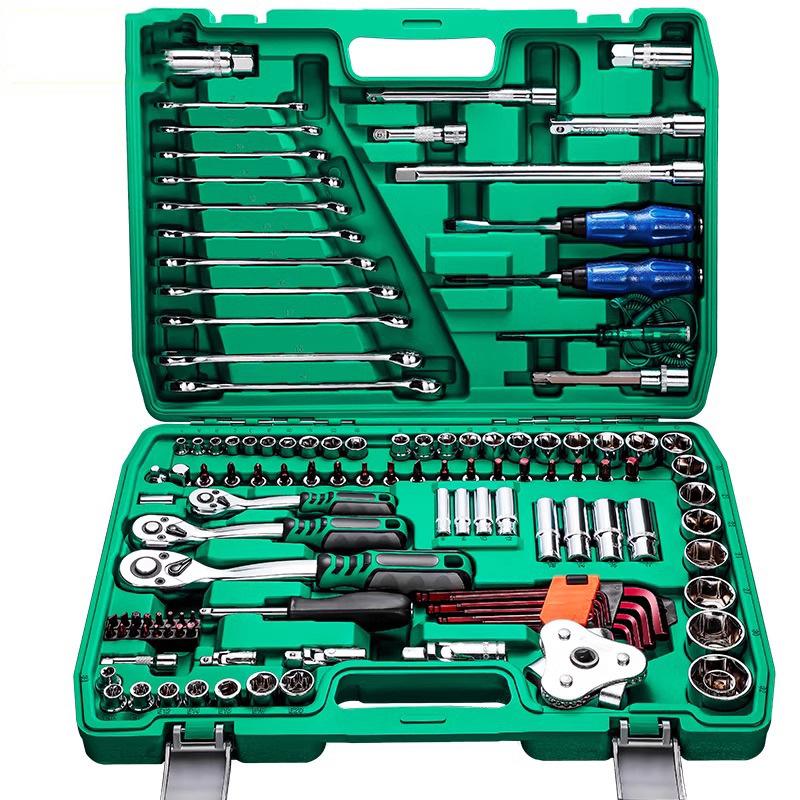 Industrial Grade 53-Piece Auto Repair Tool Set - 24/72 Tooth Socket Wrench Quick Repair Kit