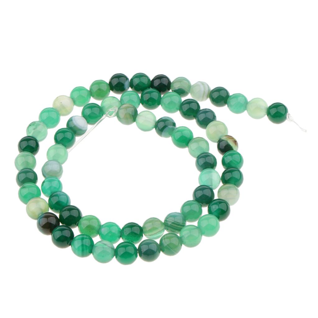 1 Strand Loose Beads Round Natural Stone Agate DIY Crafts 4mm
