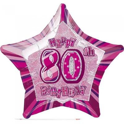 Unique Party Glitz 80th Foil Balloon