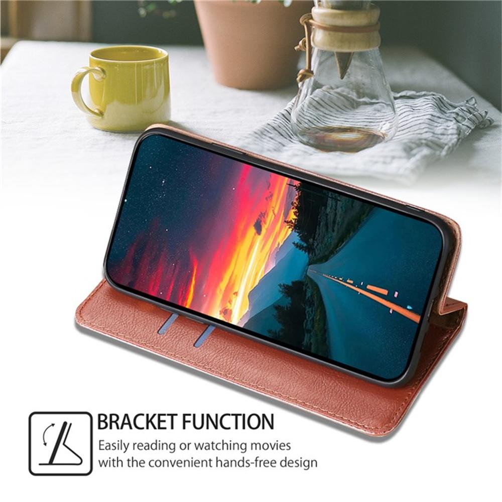 For Honor X8c 4G Case Wallet PU Leather Magnetic Auto-Absorbed Phone Cover