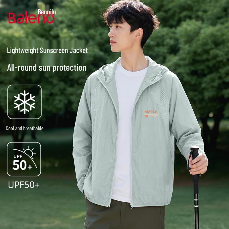 Baleno Men s 2026 Lightweight UPF50+ Sun Protection Hooded Jacket XL