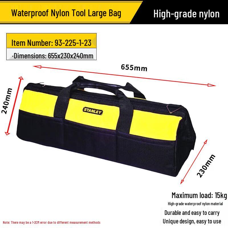 Stanley Electrician s Waterproof Nylon Tool Bag