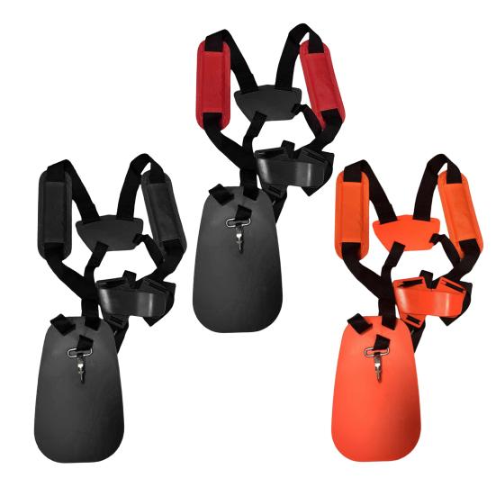 Universal Trimmer Harness Adjustable Strimmer Harness Padded Double Shoulder Straps with Belt for Brush Cutters Garden Grass Trimmer