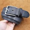 Men's Minimalist Luxury Leather Belt, Genuine Cowhide, Fashionable & Versatile, Suitable for Casual or Formal Wear.