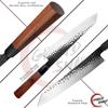 9.5 Inch Forged Kiritsuke Kitchen Knife Hammer Blade Stainless Steel Chef Knife Meat Fish Sashimi Salmon Sushi Knives