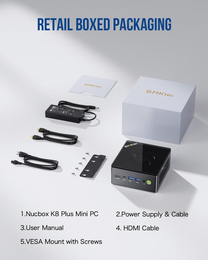 MINIPC GMK K8 Plus 32G+1T  SSD AMD Ryzen  7 8845HS AMD Radeon 780M WINDOWS 11