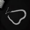 Elegant Full Diamond High-End Choker Necklace for Women - Trendy Clavicle Chain