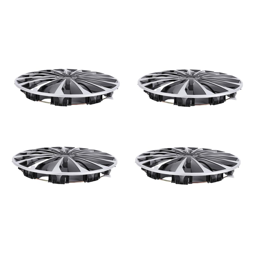 4 szt. 15-calowe Kołpaki Kół Pełne Stylowy Wygląd Dopasowanie do Felgi R15 dla Większości Samochodów Ciężarówek SUV