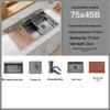 Black Nano 304 Stainless Steel Kitchen Sink: Large Single Bowl Vegetable Washing Basin