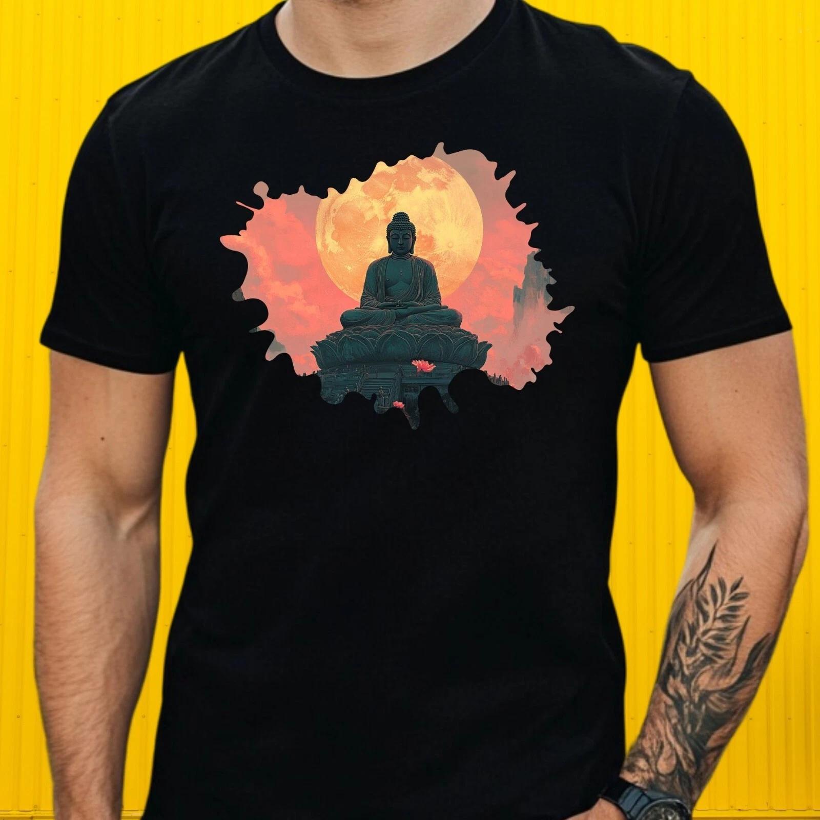 T-Shirt Herren Buddha Motiv Baumwolle Größe S bis 5XL S