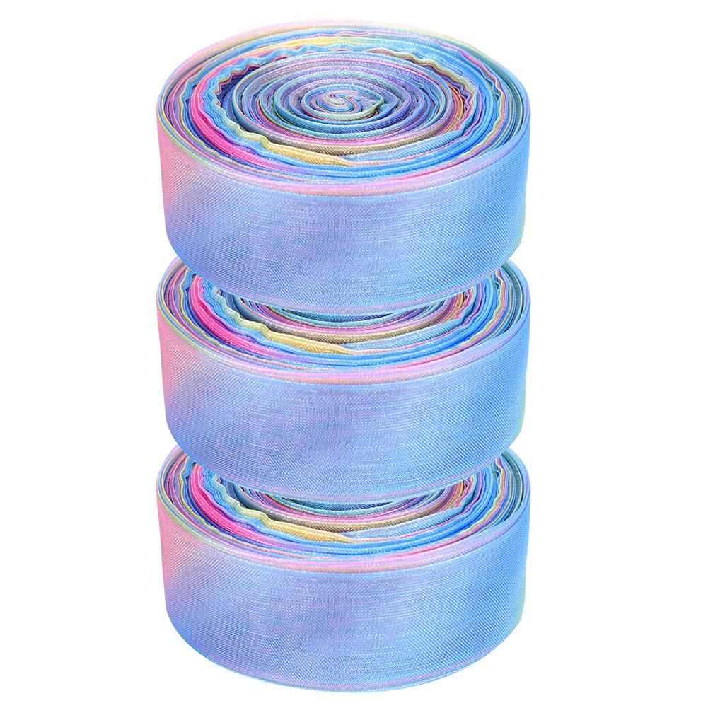 3pcs 25mm 10 Yard Ribbons for Gift Package Wrapping Hair Wedding Party Decoration