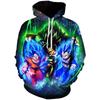 Spring And Autumn Casual Animation Sweater Dragon Ball 3D Digital Printing Hooded Pullover Sweater