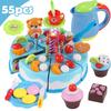 Baby DIY Pretend Play Fruit Cutting Birthday Cake Simulation Kitchen Food Toys Gift for Children