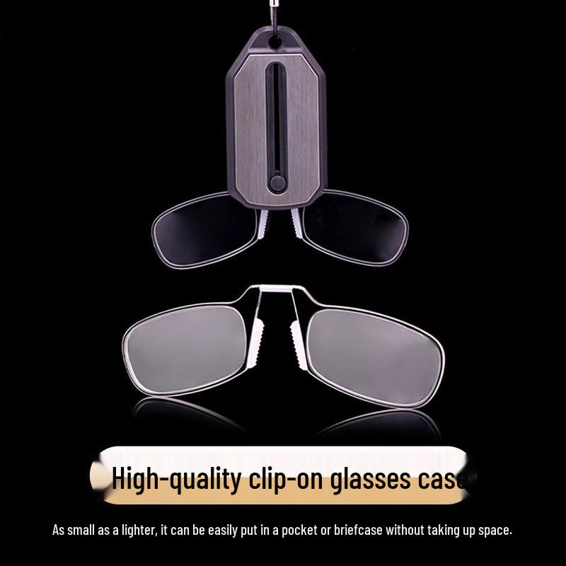 Keychain Clip-On Ultralight Folding Reading Glasses for Seniors