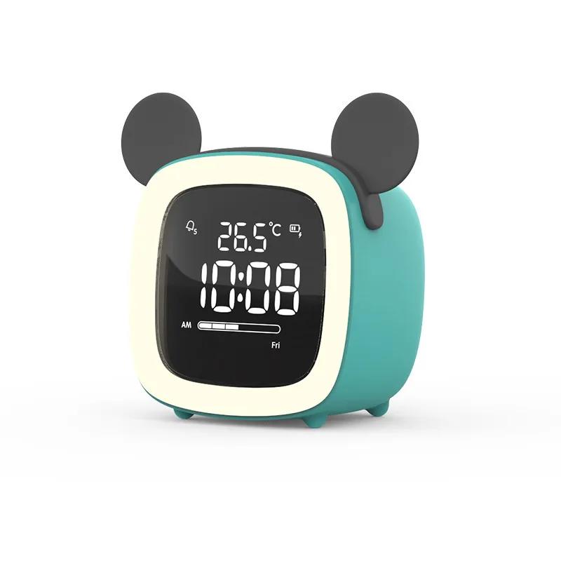Creative Cross-border Cute Pet TV Alarm Clock Plastic Digital Clock Usb Charging Student Lazy Dormitory Alarm