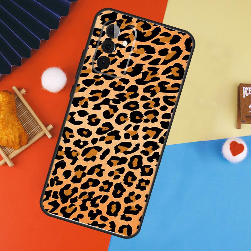 Leopard Print Black Cheetah Pattern Case For Samsung Galaxy A54 A34 A14 A55 A35 A33 A53 A13 A23 A17 A06 A16 A56 A36 A52 A32 A15