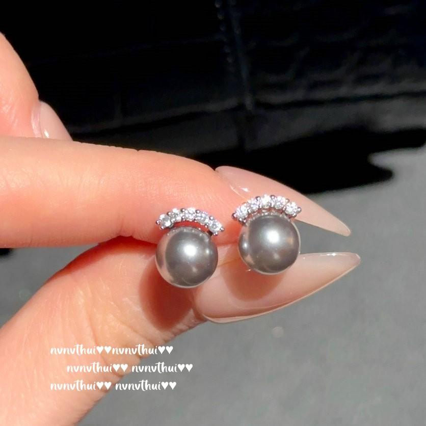 Ожерелье «Слезы Русалки» из настоящего конопли, серо-жемчужное, Таити, Серьги-балансиры из глубоководного жемчуга, Комбинация