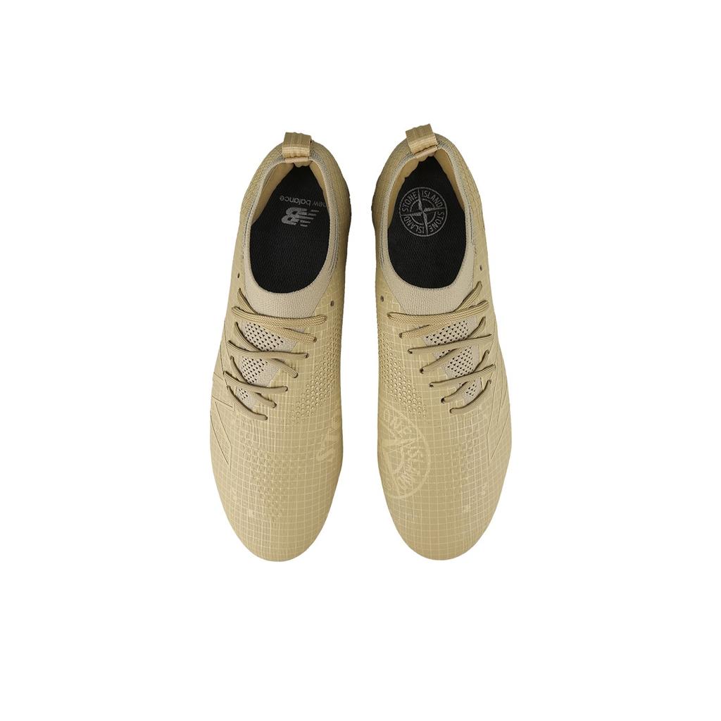 Stone Island X New Balance Furon Elite V8 FG Boulder Unisex Sneakers Tan Metallic-Silver SF1FSI8