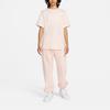 Nike Sportswear Essential Logo Solid Color Round Neck Pullover Short Sleeve Drop Shoulder T-Shirt Women T-Shirt Pink DN5698-610
