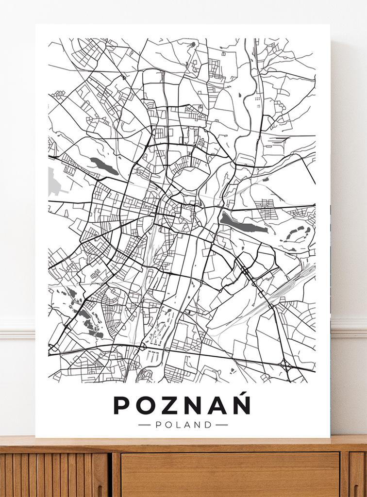 Poster City Plan Poznań