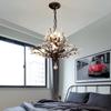 Candle  Crystal Chandelier Vintage Candle Led Pendant Light Room Decor Ceiling Hanging Light for Living Room