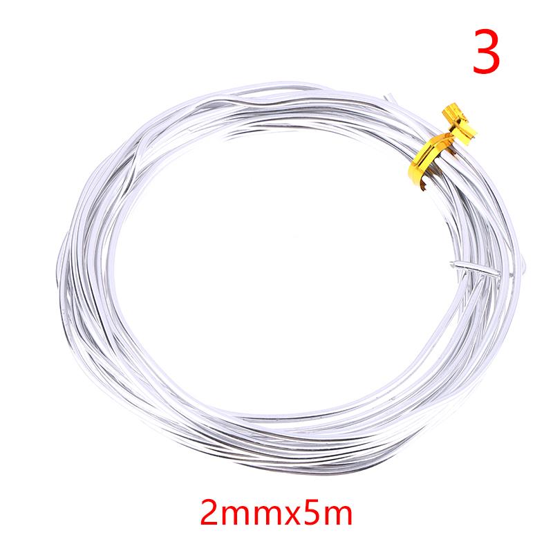 

5M Дріт для бонсай Підтримка рослин Анодований алюміній Дріт для тренування бонсай для формування рослин Садові інструменти DIY Аксесуари 2.0mm*5m срібний