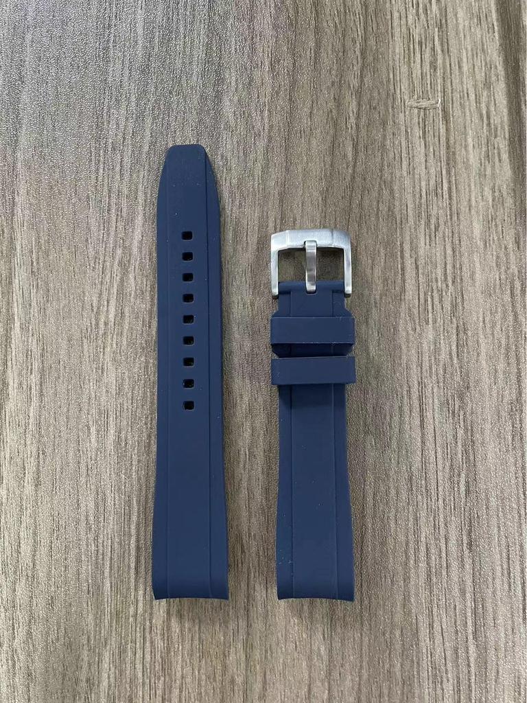 Curved Silicone Strap for Omega X Swatch Moonwatch, 20/22mm