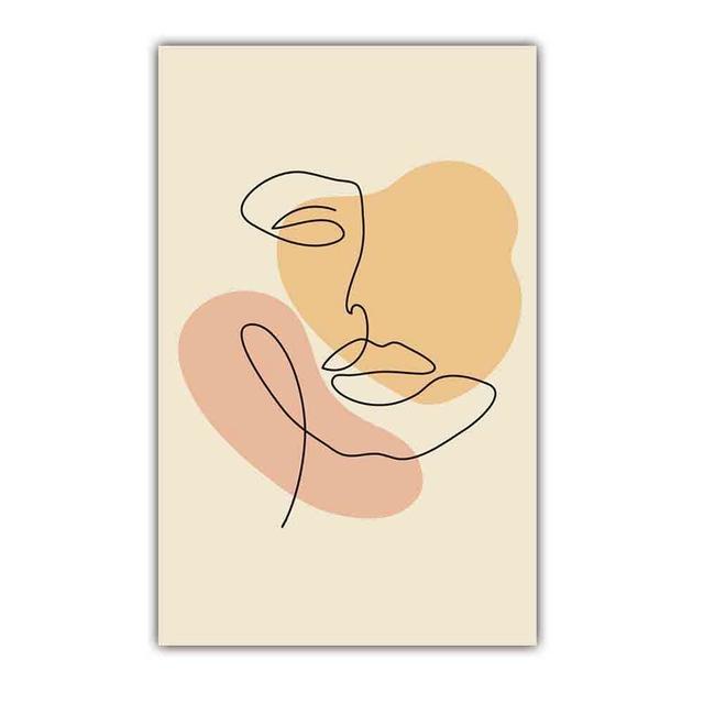 Nordic Abstract Art Figure Canvas Painting Minimalist Lines Matisse Poster Office Living Room Bedroom Home Decoration Mural No Frame