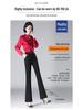 Women's Plus Size Micro-Flare Elastic Waist Trousers: Slimming, Casual Long Pants for Spring and Summer