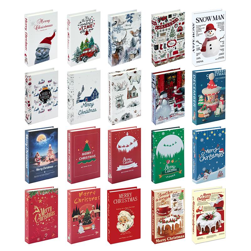 Seria Świąteczna Dekoracja Fałszywych Książek Estetyka Pokoju Dziennego Rekwizyty Dekoracje Książek Wnętrze Ozdoby na Stolik Kawowy Dodatkowe