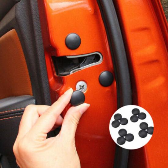 36× Car Interior Door Lock Screw Protector Cover Cap Trim Anti-Rust Accessories