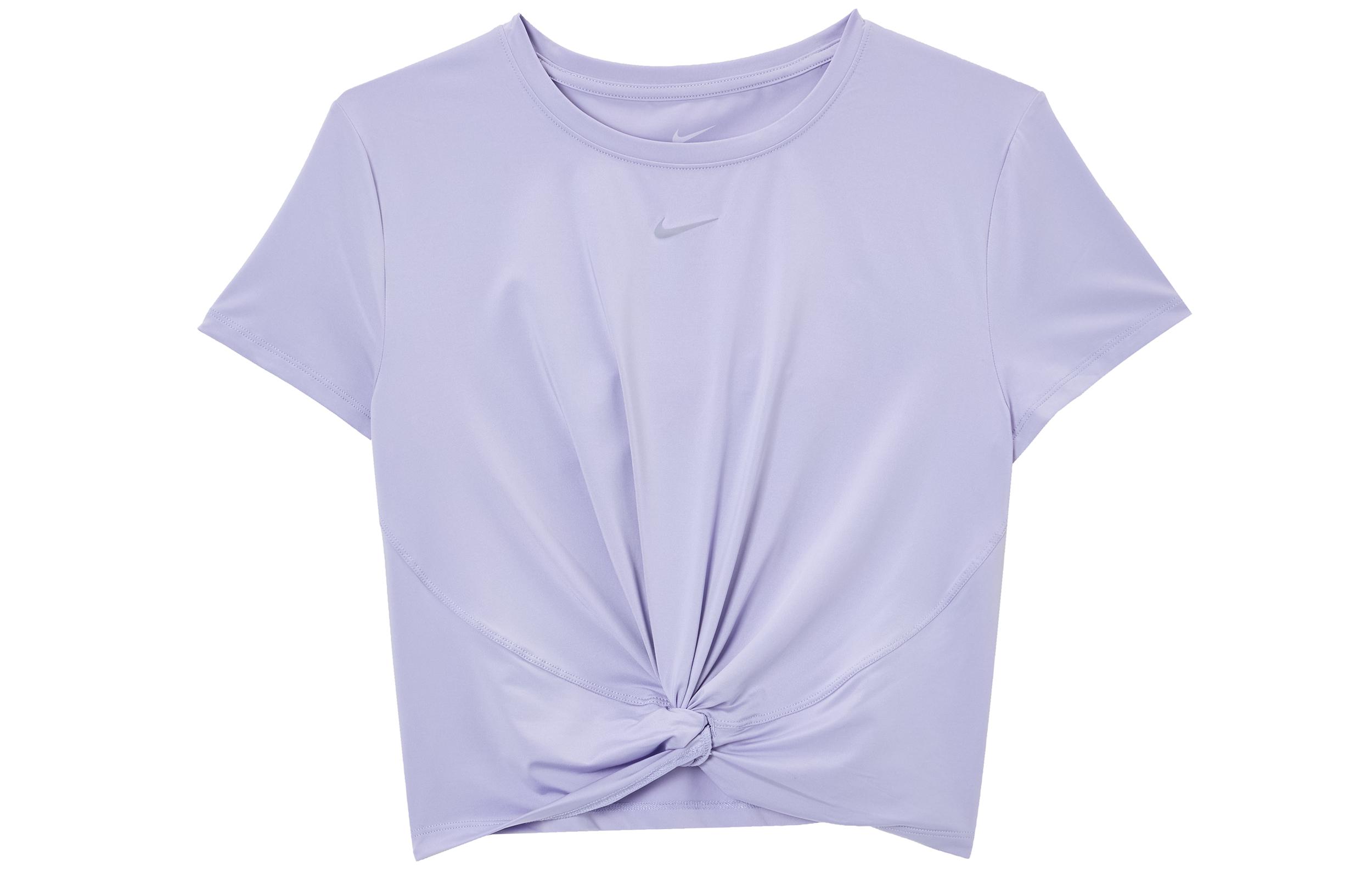 Nike Dri Fit T Shirt Women s Icy Lilac/Black HJ1055-533 M