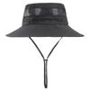 New solid color big edge bucket hat outdoor sunscreen breathable basin hat sun hat summer men's and women's sand hat
