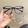 Women Popular Ins Finished Myopia Glasses Round Frame Blue Light Blocking Eyeglasses for Men Unisex Clear Minus Diopter Eyewear