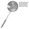 Rostfritt stål Spindel sil Skopa Långskaftad Nät Oljesil Sked för Fritering Pasta & Varmgryta Rostbeständig Köksmatlagning Sked