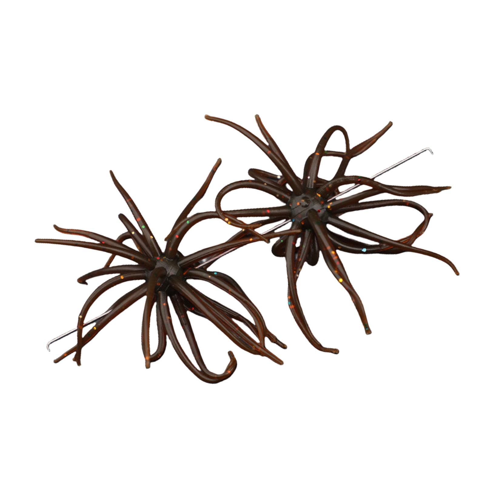 

2 шт./компл. Медленно тонущие приманки Мягкие плавающие приманки Мягкие приманки для рыбы Имитация приманок-морских ежей Воблеры Рыболовные приманки Морской еж B