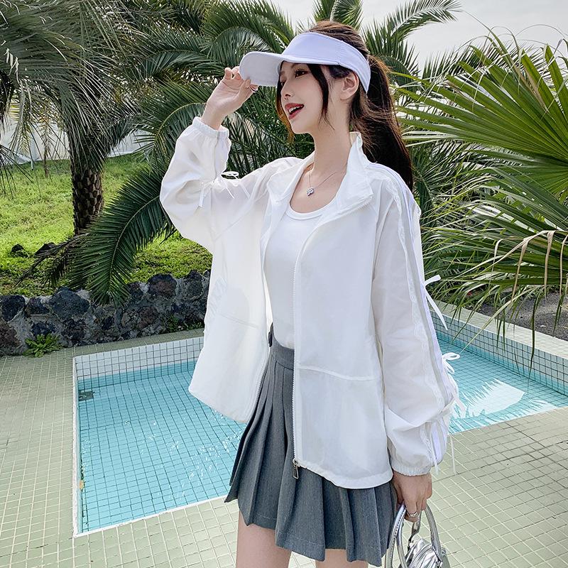 

Women s 2025 Lightweight Sun Protection Jacket with Stand Collar M 55-60 kg синій