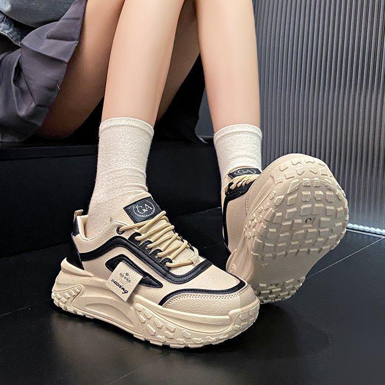 Foreign trade platform dad shoes women's 2025 autumn new trend fashion student running shoes heightening casual sports shoes