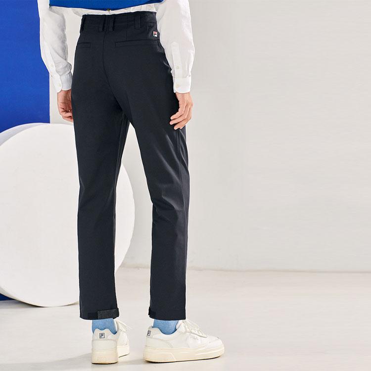 FILA Fitted Loose Casual Suit Trousers Men bottoms Black F11M038810GBK