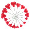 20 Pièces Décorations de Gâteau Cœur Romantique Mariage Fête Brochettes à Dessert Délicates Décorations Cupcake Gâteau d'Anniversaire