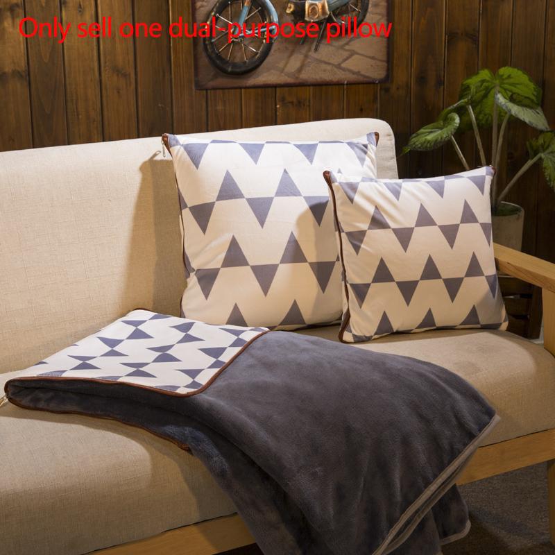 Coral Velvet Throw Pillow Dual-purpose Throw Pillow Variable Quilt Home Sofa Pillow Car Warm Artifact