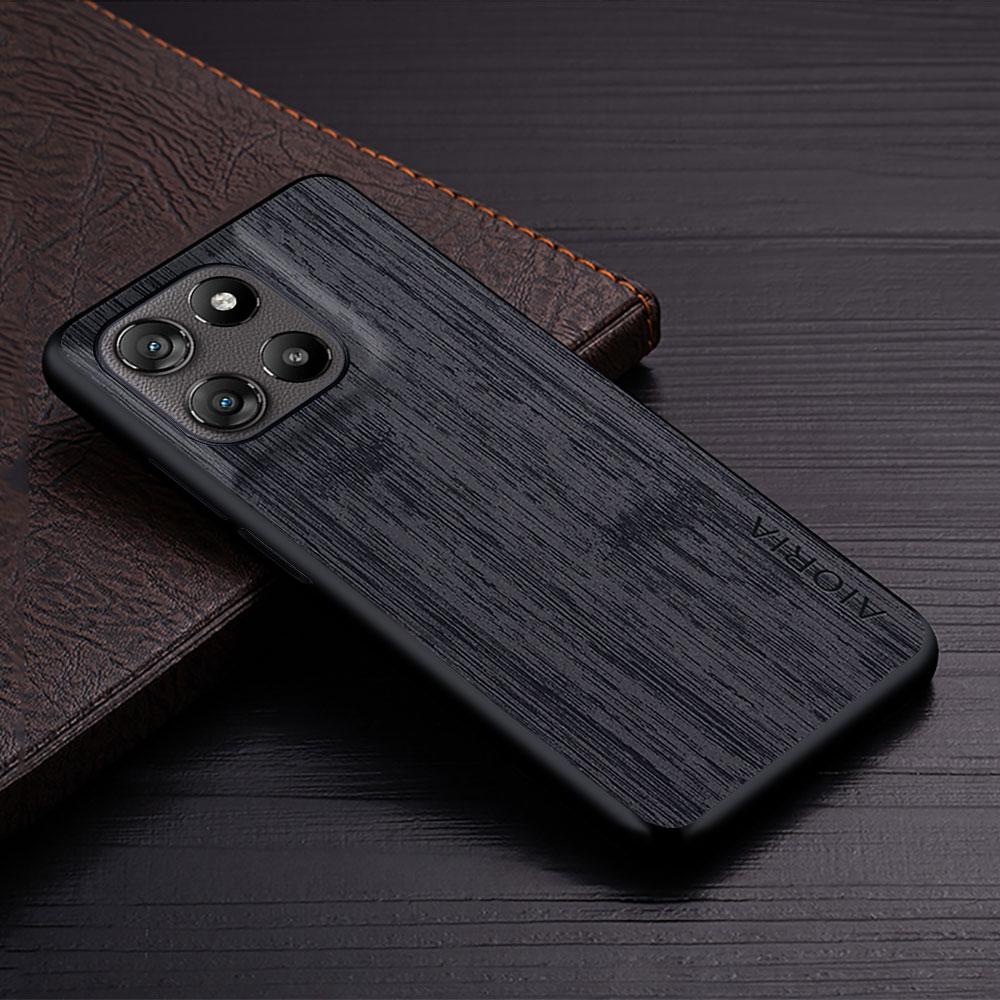 

Чохол для Motorola Moto G57 G67 Power Пряма текстура дерева Штучна шкіра Чохол для телефону funda для Moto G57 Power чохол capa Motorola Moto G57 Power чорний