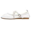 Fashion White Mesh Hollow Ballet Flats Women Summer Lightweight Breathable Casual Shoes for Women Luxury Belt Buckle Strap Mary Janes