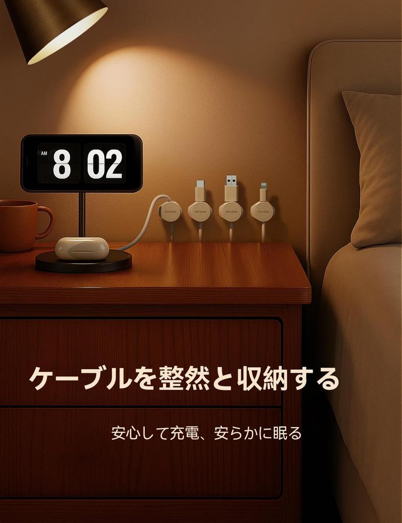 Of 8 Magnetic Cable Cable Clips for Cable Smooth Cable Cord Clips with Strong USB Cable Wall Compatible with Mouse Keyboard Power Headphone and White